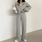 크롭 후드집업 셋업 HS
