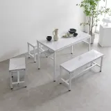 디포랙 스틸 프레임 1인 벤치의자 400