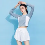 하이웨이스트 비치 바지 몸매보정 물놀이 반바지 비치룩 여자수영복반 여자보드숏