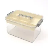 클리어리 투명 2단 구급함 약보관 가정용 구급상자