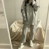 여성 트레이닝복 상하의 세트 긴팔 홈웨어 데일리룩 츄리닝