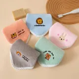 ELT-025 동물자수 극세사 핸드타올 꼬임테두리