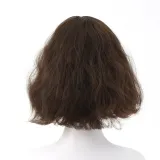 물결펌 단발머리 통가발(브라운)