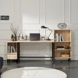 가구산책 삼나무 책장 서랍책상 세트 B 1200 H4682