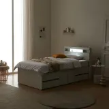 디포랙 LED 높은 멀티 수납 침대 SS (매트리스미포함)