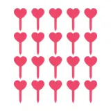 하트모양 식물 라벨 20p 핑크