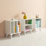 디포랙 3칸 화이트 협탁 395 D2183