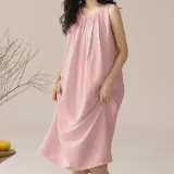 LND(당일출고) 여성 셔링 브라캡 민소매 롱원피스 루즈핏 여름 원피스 치마