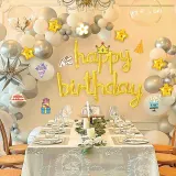 해피조이 3D별 은박 호일풍선 축하 생일파티 풍선세트