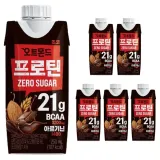 롯데 오트몬드 프로틴 제로슈거 초코 250ml x 6팩