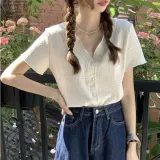 여성 쿨링 원단 셔츠 블라우스 여름 상의