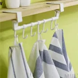 주방 키친타월걸이 주방 행주걸이 문걸이 하부장 다용도 싱크대 수건 용품 벽걸이 정리대 하단 틈새
