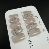 웨딩 붙이는 네일팁 10p 세트 셀프 스티커 젤네일 아트재료