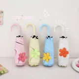 여성 양우산 겸용 5단 접이식 우산 미니 자외선 양산 곡선 손잡이