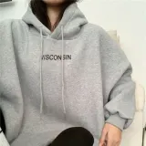 레터링 여성 기모 오버핏 데일리 후드티