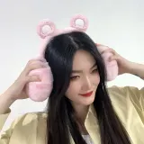 핑크베어 퍼  귀마개 곰돌이귀마개 캐릭터이어머프