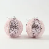 핑크블라썸 패브릭 장식볼 2P(10cm) (엘레강스)