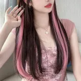 컬러 브릿지 가발 헤어피스 1 color 포인트 옴브레 부분가발 대용 자연스러운헤어 피스