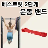 풀업밴드 2단계 라텍스 턱걸이 저항 고무 밴드 웨이트