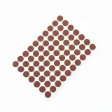 10mm 컬러 원형 스티커 60매(브라운) 설문조사스티커