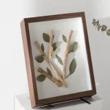 아트공간 3D 입체 관액자 8x10 (다크우드) 캘리액자