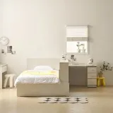 파티션 책장 1200 책상 침대 세트 SS