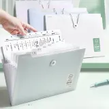 파스텔 아코디언 파일 A4 서류정리 8칸