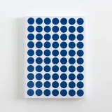10mm 컬러 원형 스티커 60매세트(블루) 일기장 다꾸