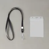 PVC 이름표 명찰케이스 50p세트(블랙) 출입증케이스