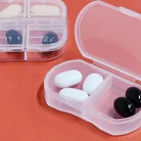 미니 알약 2칸 케이스 미니 알약케이스 휴대용 약통