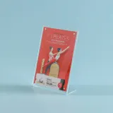 L자형 자석 아크릴 쇼케이스(A5) (세로형) POP안내판