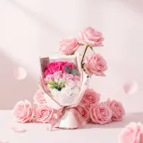 조화플라워 연출 비누 장미 꽃다발 장미조화 장식