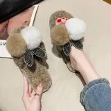 귀여운 털슬리퍼