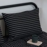 해피니 베개커버 시티라인 베개 50x70 (블랙) (베개솜 별매)