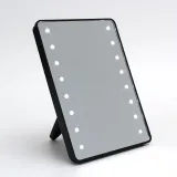 3단 밝기 LED 조명거울(블랙) 메이크업거울