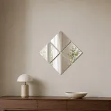 벽에 붙이는 안전 아크릴 거울 4p세트(20x20cm)