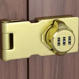 도어락 패스워드 잠금 보안 도난방지 비밀번호 자물쇠 (골드180도) DP66961