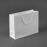 무지 가로형 쇼핑백(화이트)(40x30cm)/종이쇼핑백