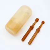 디어펫 반려동물 칫솔+혀클리너 세트 휴대용케이스