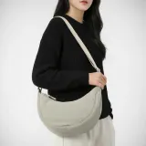 데일리 반달 크로스백 미니 숄더 슬링백 베이지