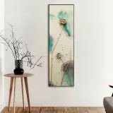 인테리어 수묵 담채화 캔버스 그림액자O(120cm*30cm)