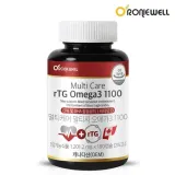 로니웰 멀티케어 알티지 오메가3 1100 (1201.2mg x 180캡슐)