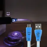 핸드폰 LED 케이블 마이크로 5핀 USB 케이블 1M