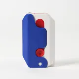 마이픽 3D 3단 토이나이프(화이트+블루) 중력당근칼