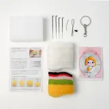 DIY 동물친구 양모펠트 키트(호박토끼) 공예 니들펠트