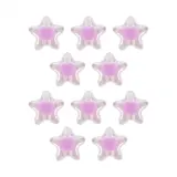 공예용 오로라 별 비즈 10p 퍼플