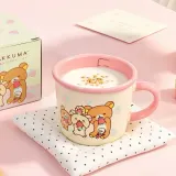 리락쿠마 투톤 머그컵 400ml-핑크