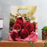 로즈 리본 선물백 기념일 선물포장 쇼핑백