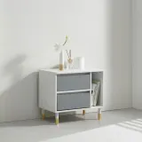 디포랙 책꽂이형 서랍 협탁 600