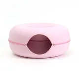 고양이 도넛 터널 숨숨집(50cm) (핑크) 도넛하우스